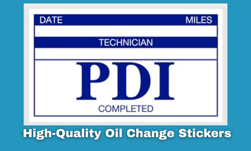 how many miles past oil change sticker