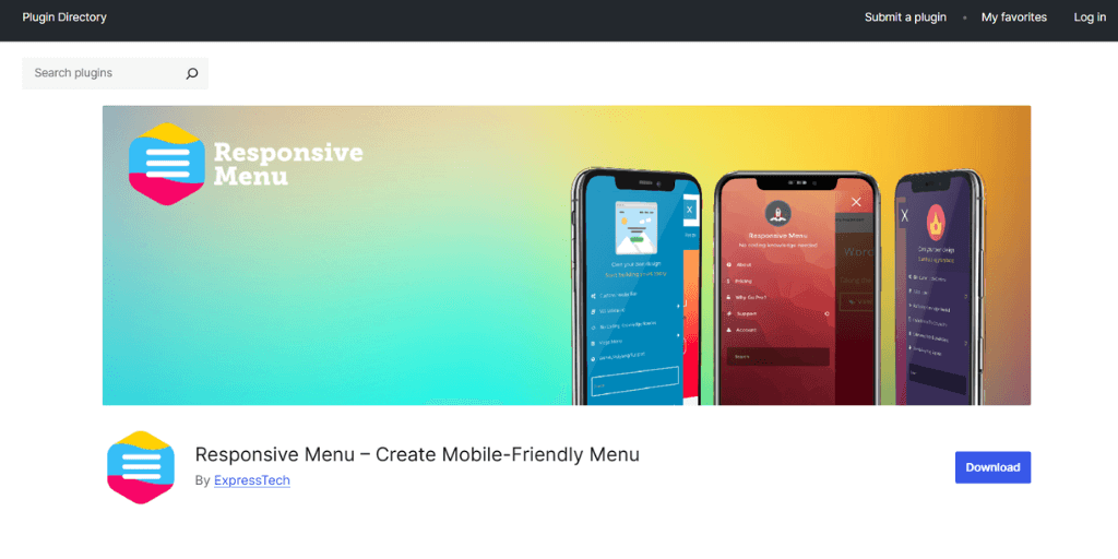 reponseve menu