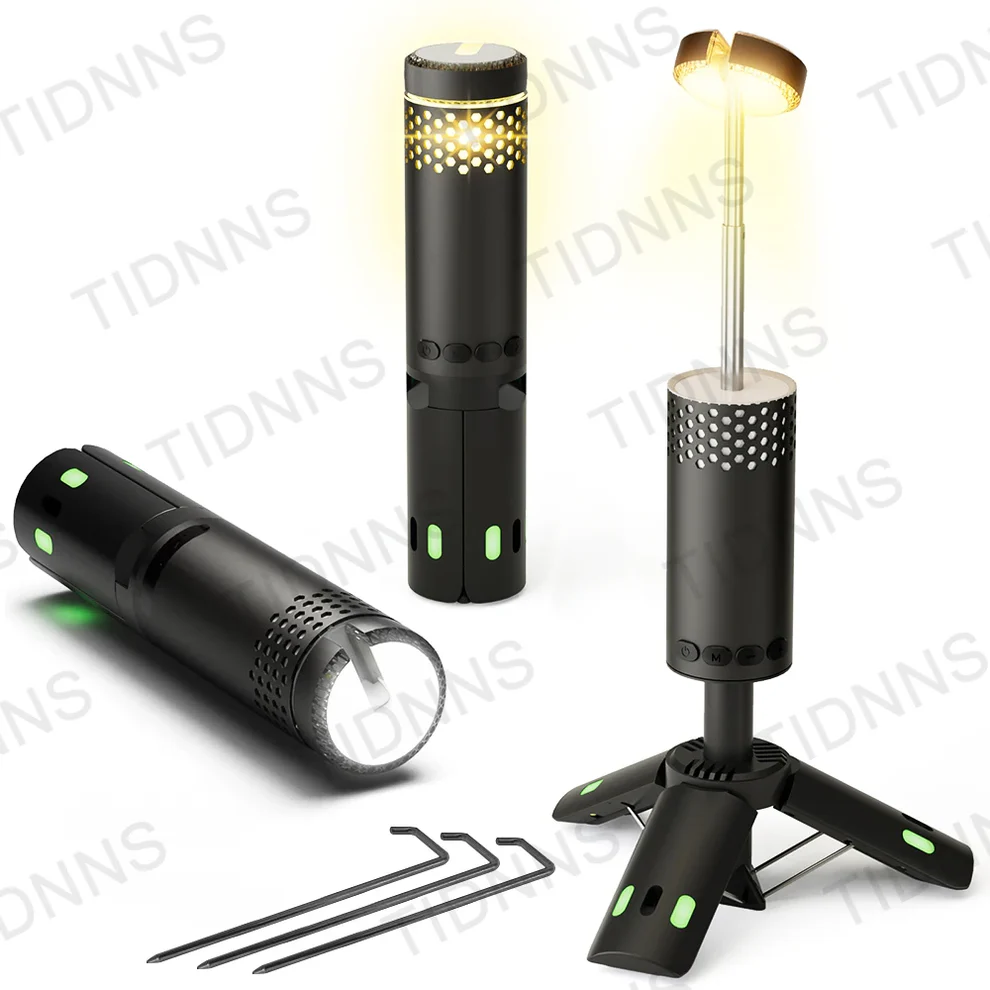 Rechargeable Telescopic Camping Lantern Dimmable Fishing Light