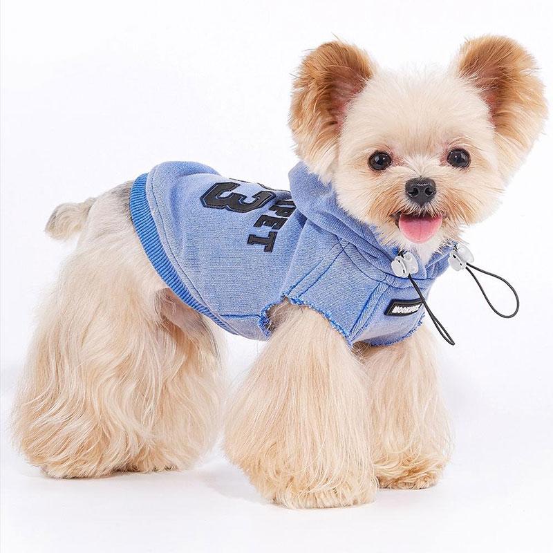 College Tie Hoodie Blue Dog Sweatshirt (9)