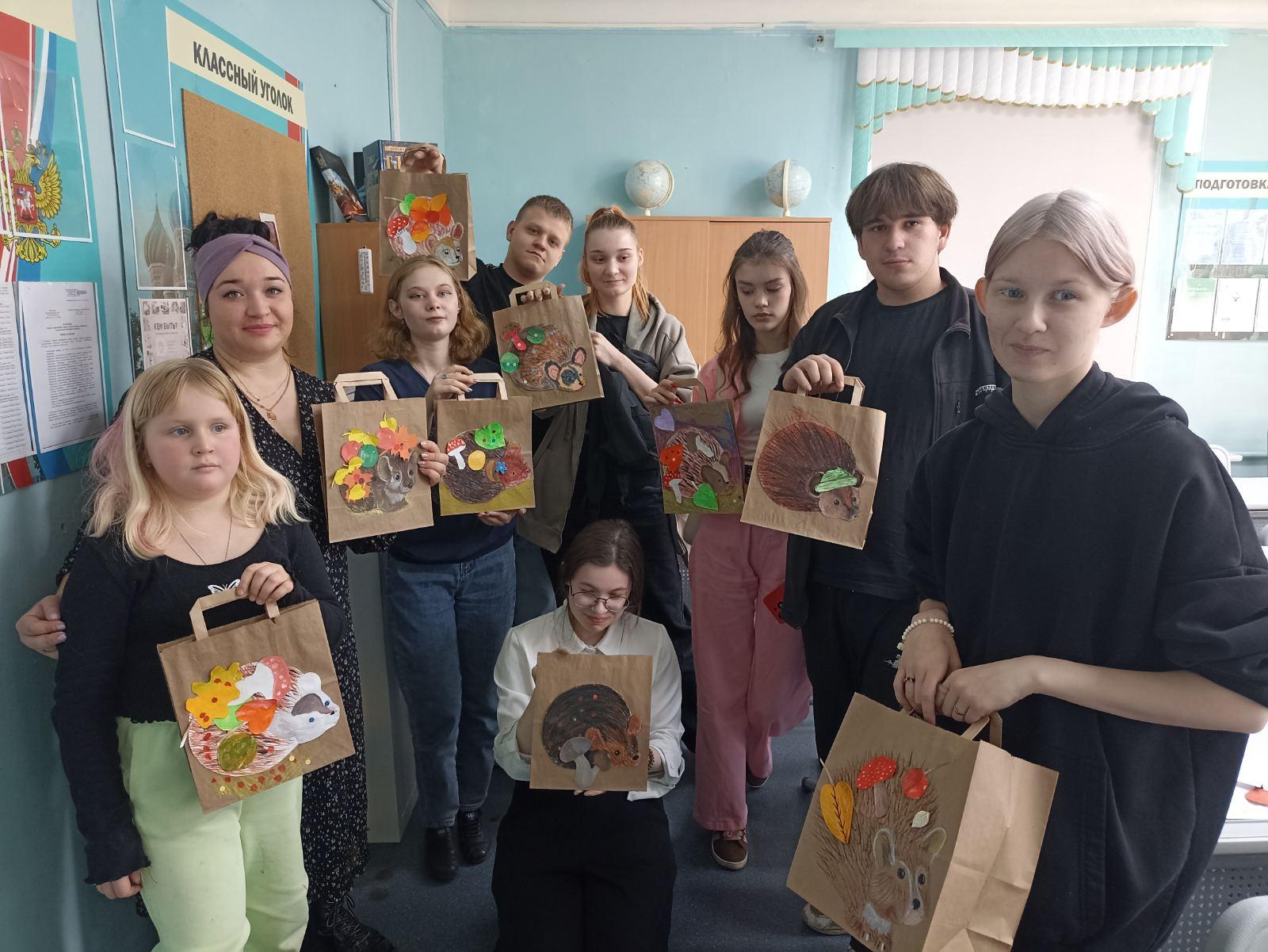 Роспись крафт-пакетов
