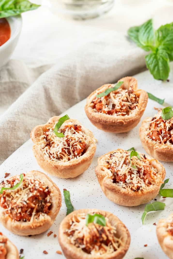 Italian Sausage Appetizers in Mini Pastry Cups