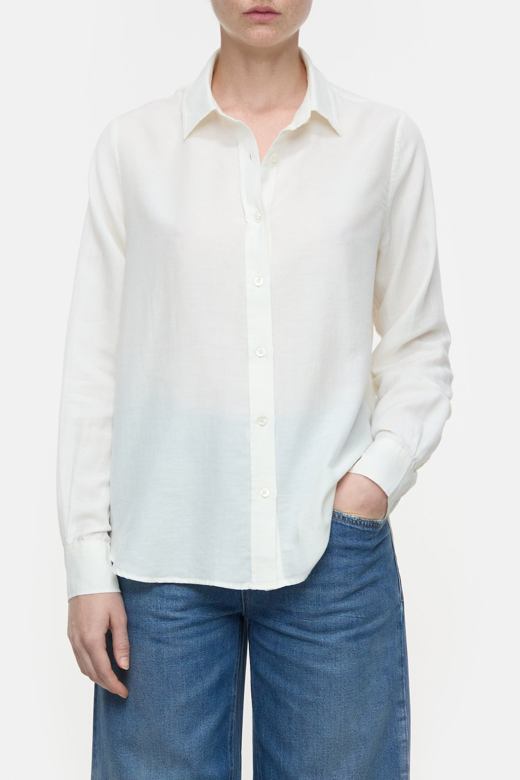 Cotton-Cashmere Blouse