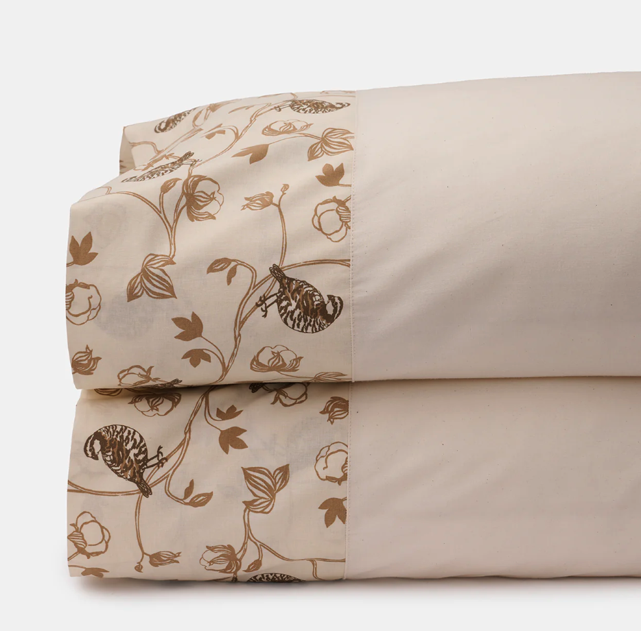 Our Cotton &amp; Quail Pillowcase Set blends breathable comfort with a refined look, offering an ideal surface for skin that needs softness and c