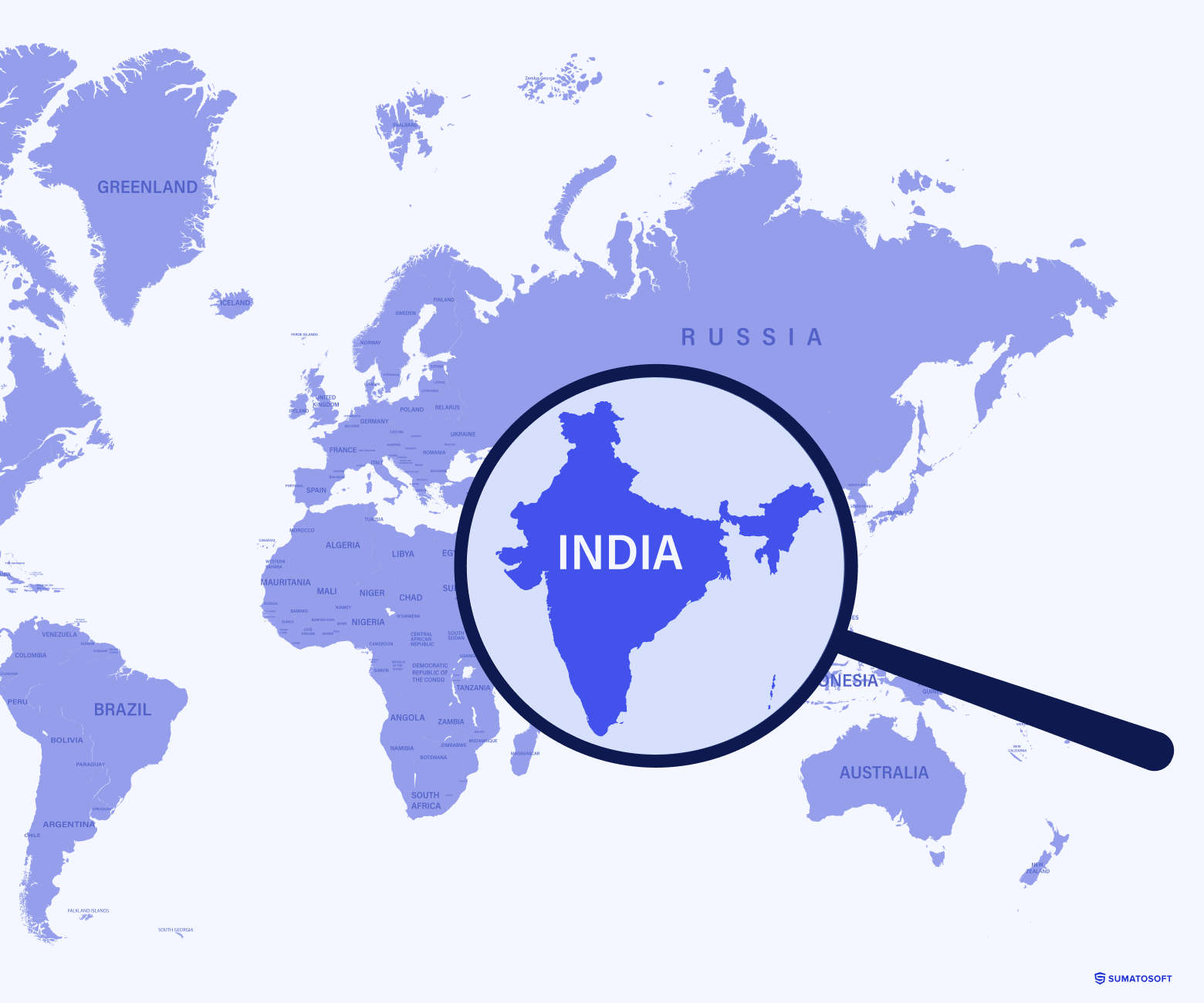 Software Outsourcing Rates- map