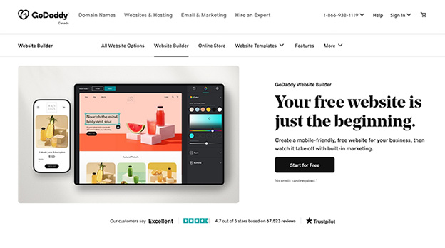 Godaddy website builder
