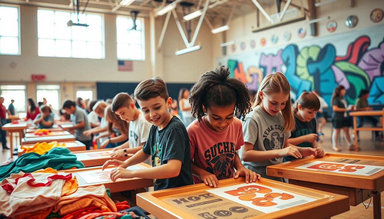 screen printing for school field trips