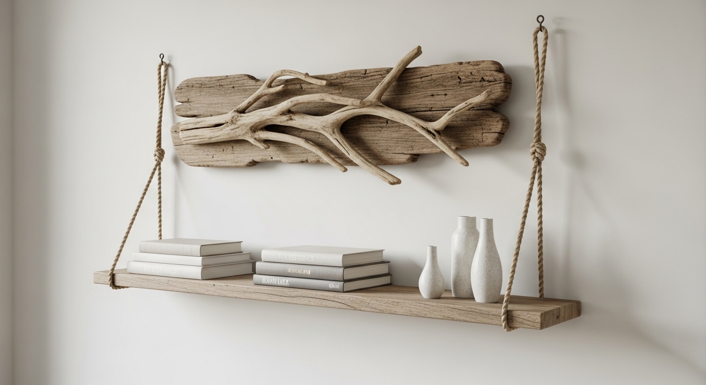 Rustic Floating Shelves