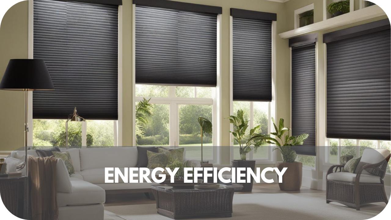 Energy-efficient roller blinds helping maintain a cosy indoor temperature.