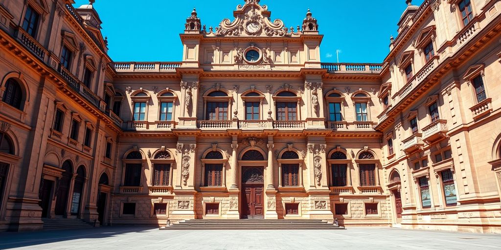 Archivo de Indias building with Renaissance architecture