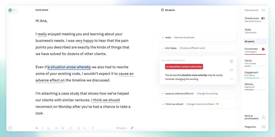 Transforming the marketing landscape with generative AI - Grammarly helping business to maintain a brand voice