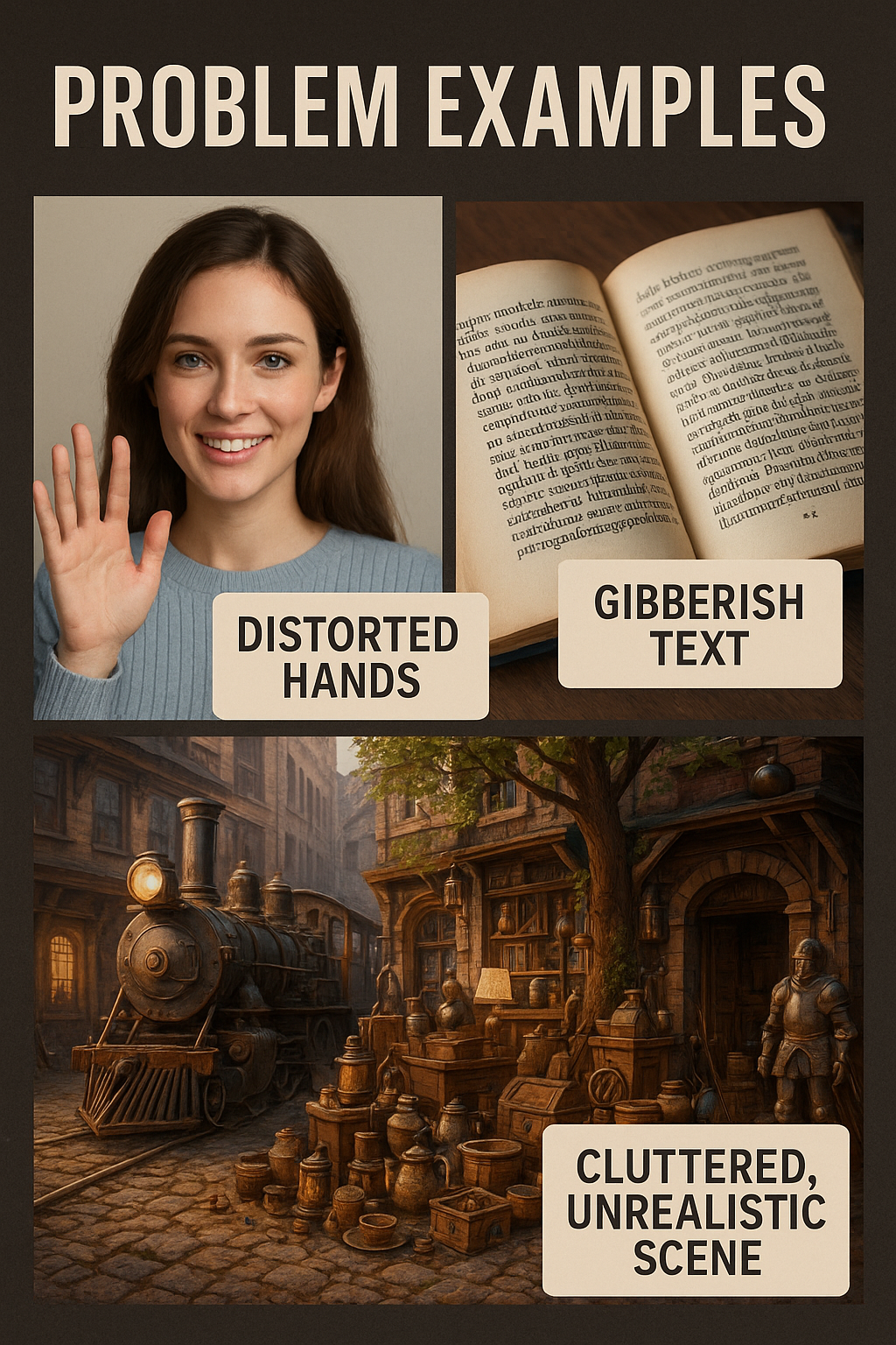 Challenges and limitations of AI for generating images