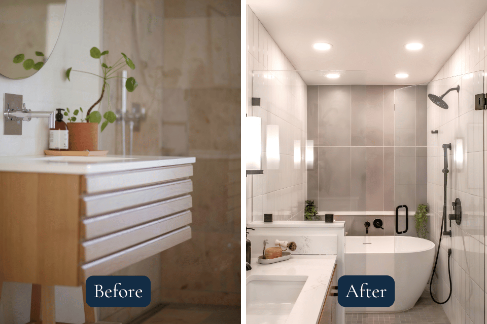 interior design mistakes to avoid for your home remodel wood sink and bathroom with wet room custom built michigan