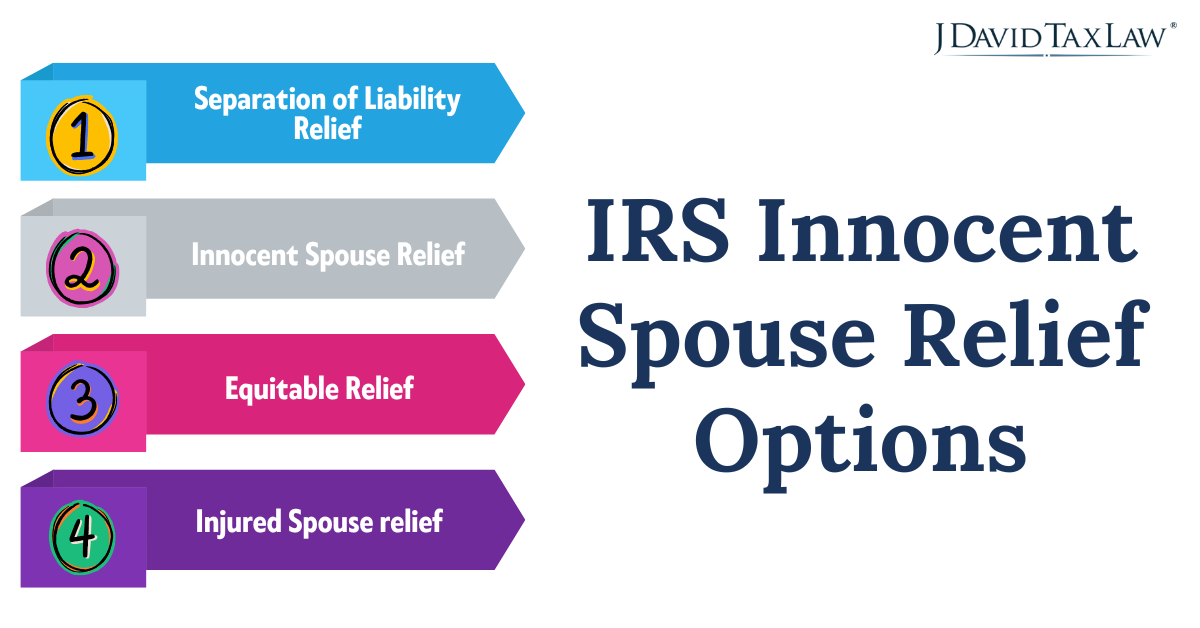 IRS Innocent Spouse Relief Options