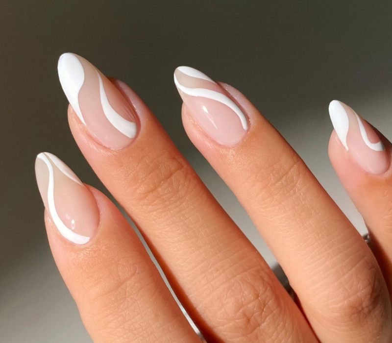 Matte Taupe with Abstract Lines