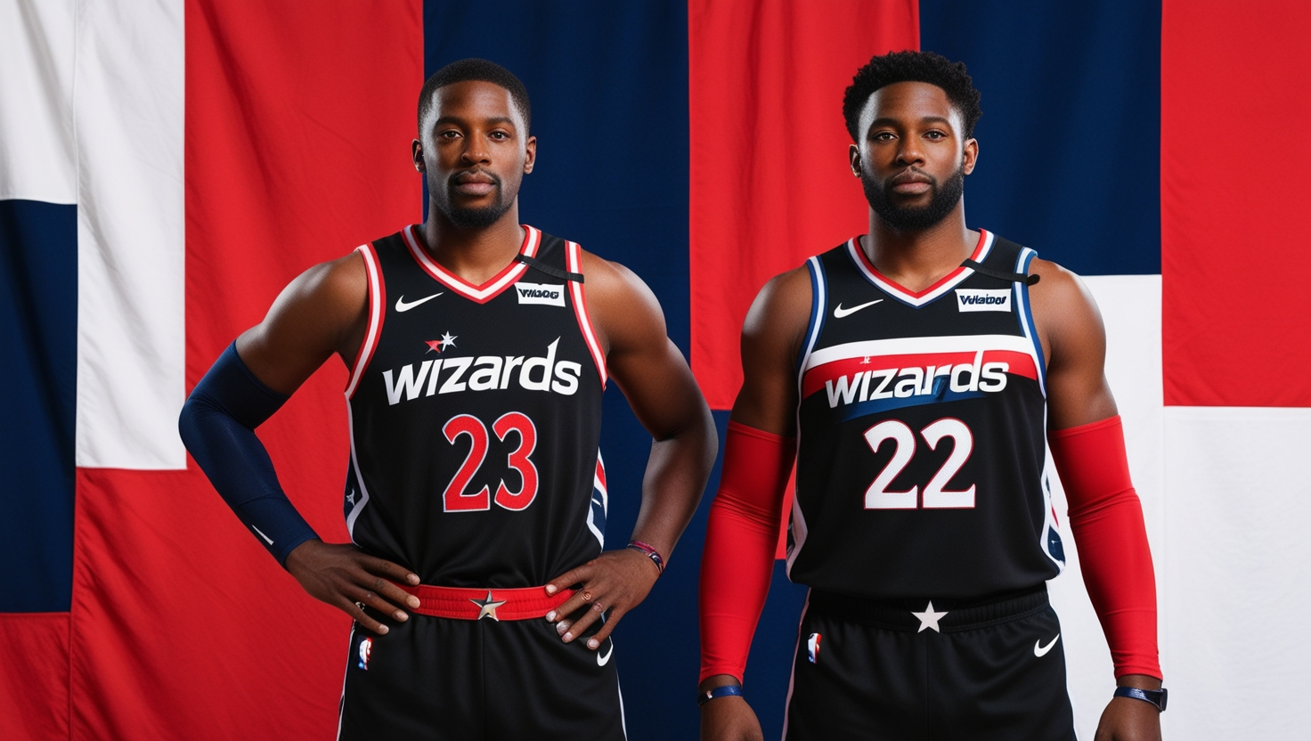 Wizards Black Jerseys Mahmood