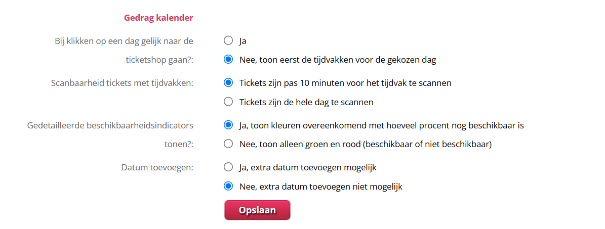 Ticketsoort