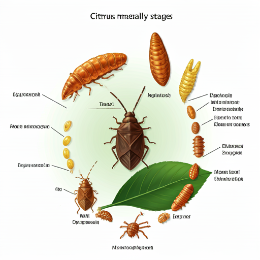 Lifecycle and Habits of Citrus Mealybugs