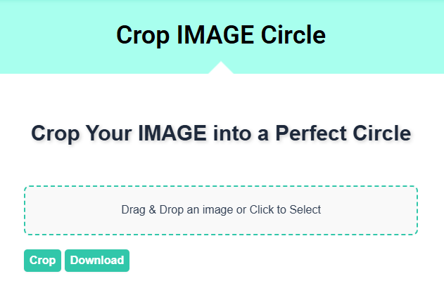 Crop Image to Circle Tool
