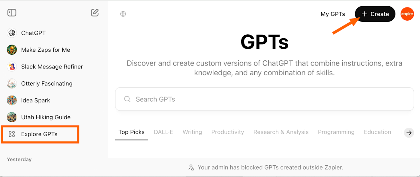 Custom GPT - Chatgpt feature