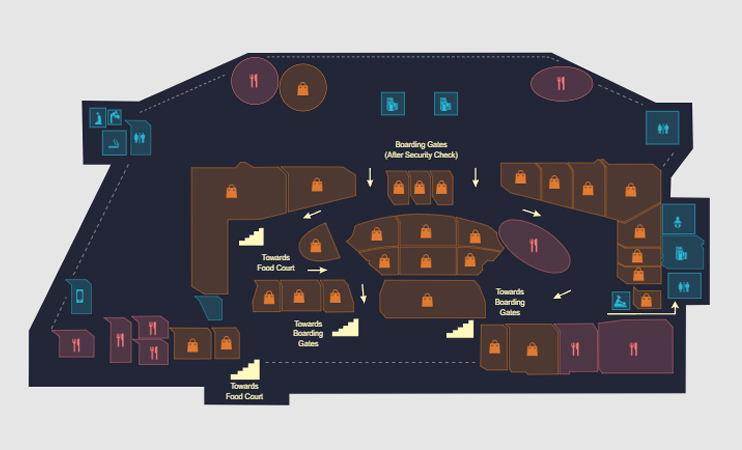 New Delhi Airport Terminal 3 layout