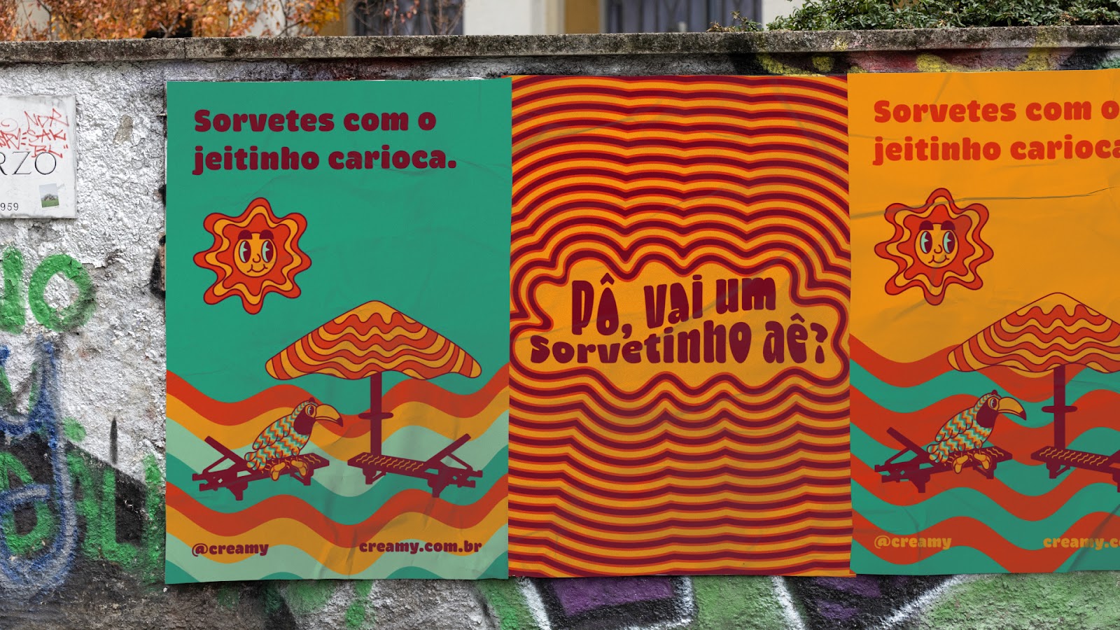 Image from the Creamy: Branding and Visual Identity Rooted in Rio's Vibrant Culture article on Abduzeedo