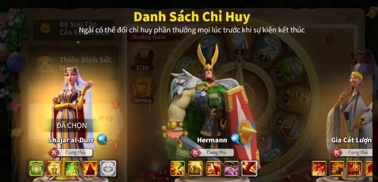 Rise of Kingdoms: Hướng Dẫn Sự Kiện Vòng Quay May Mắn & Thứ Tự Ra Tướng