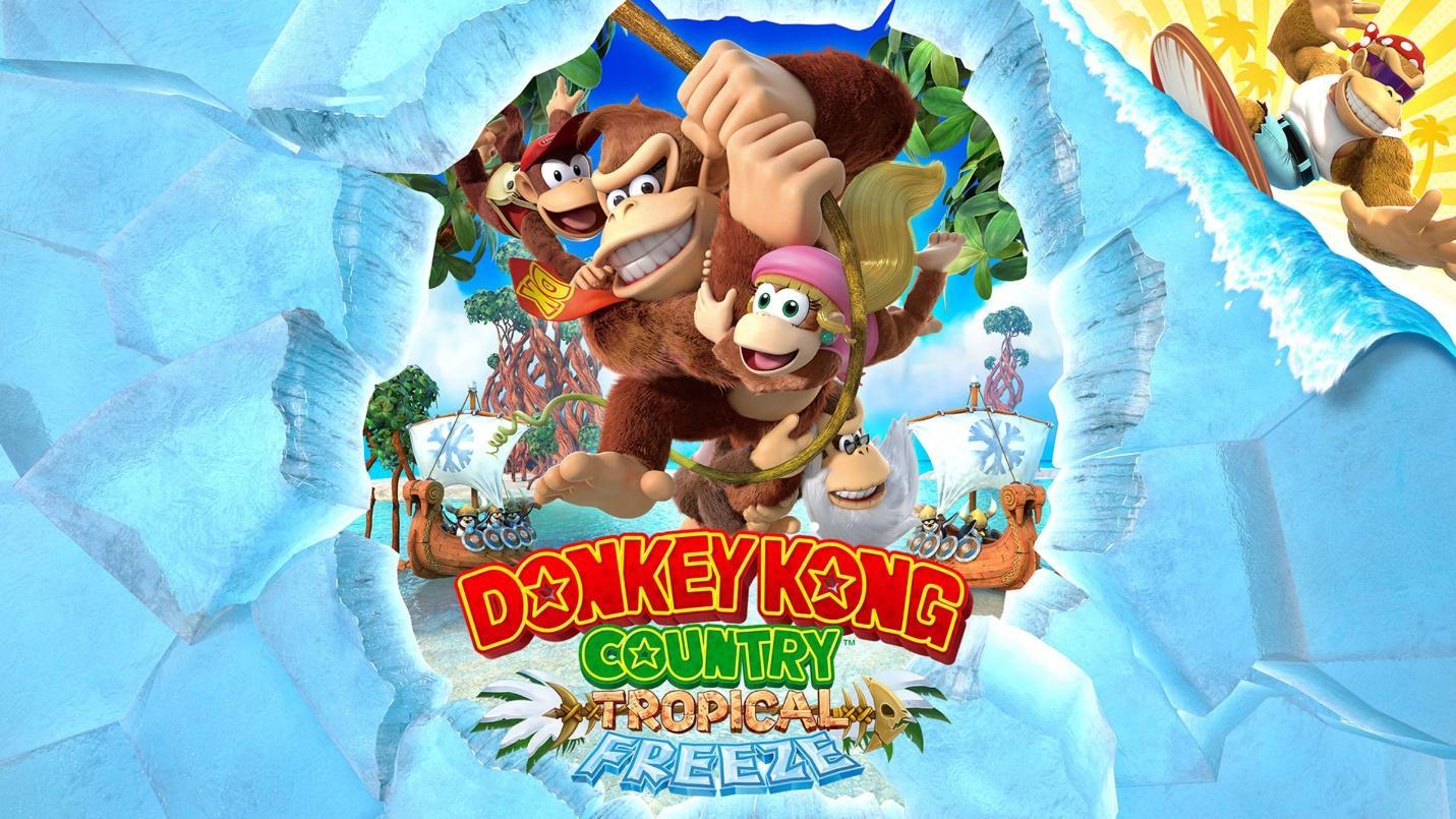 The Official Picture of Donkey Kong Country: Tropical Freeze with its characters, One of best arcade games for switch