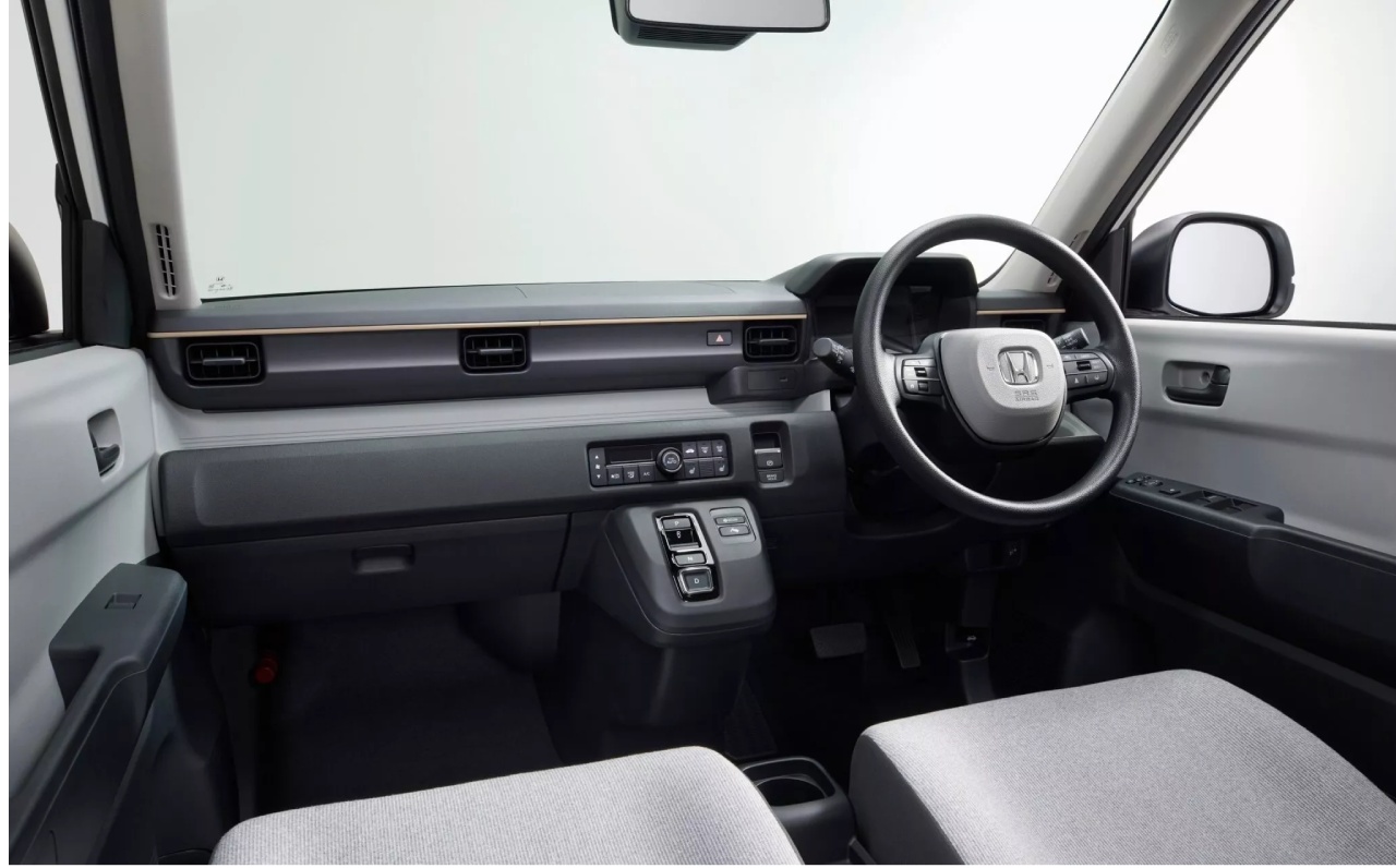 Honda N-One e: compact electric car offering practical urban mobility with innovative V2L technology to power homes and devices. 