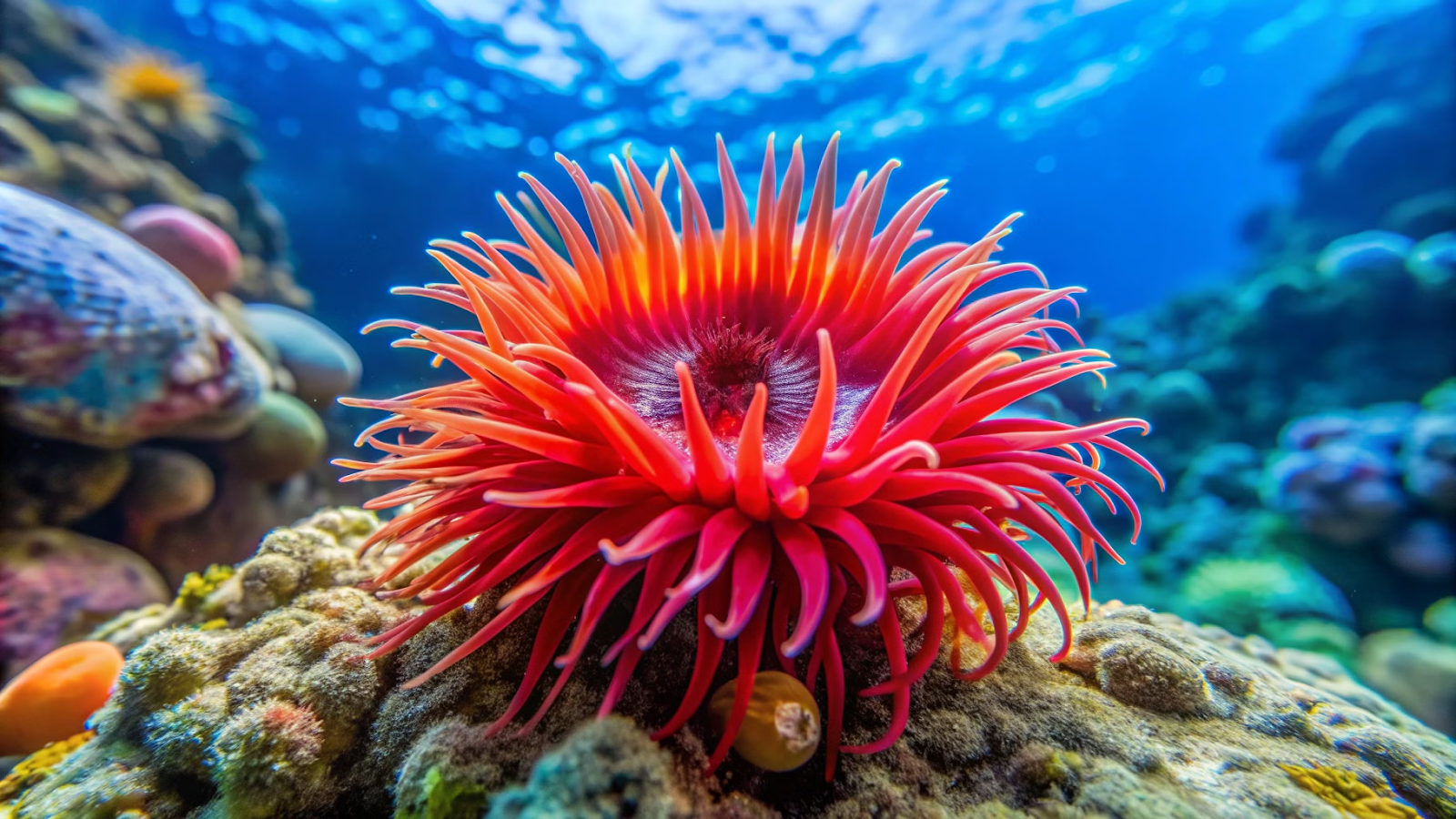 Espécies de Anêmonas Marinhas