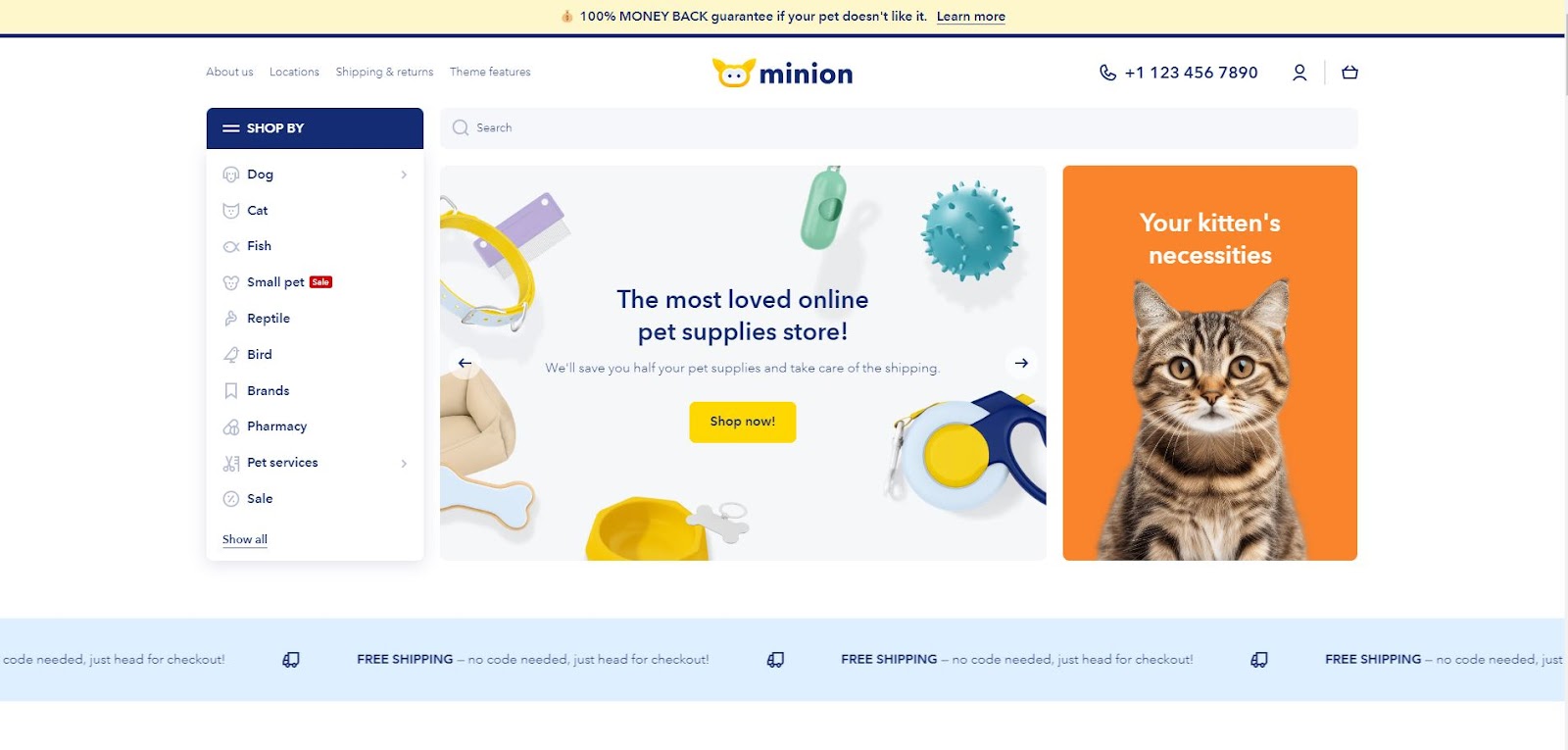 Minion shopify theme