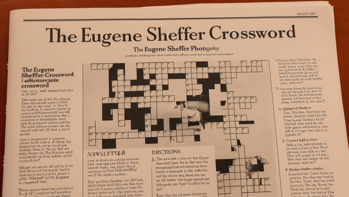 Eugene Sheffer Crossword