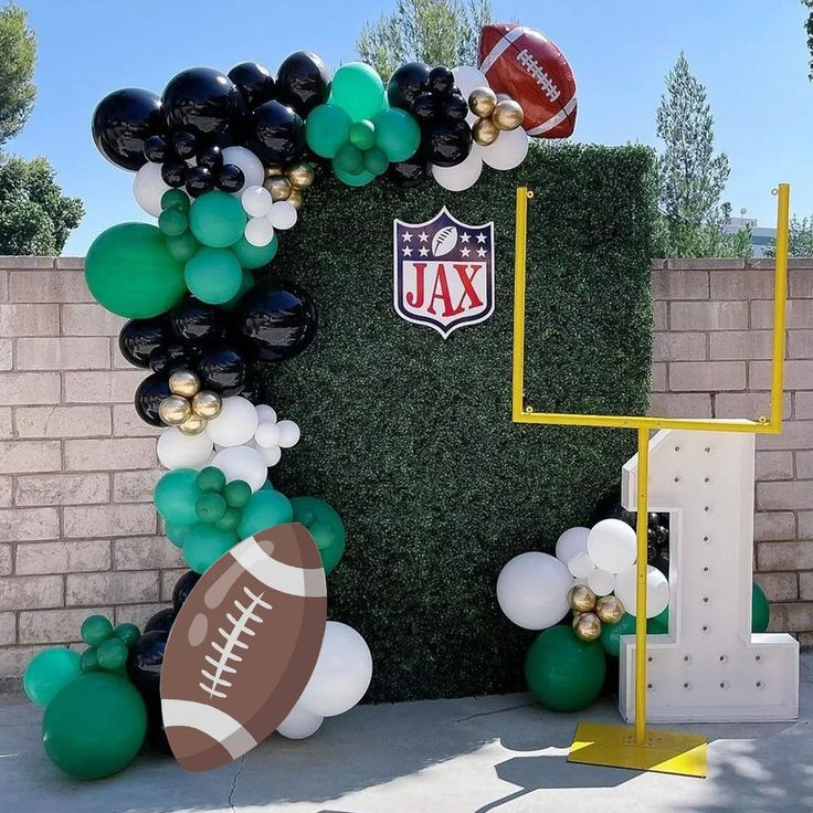 sports theme high school graduation party idea