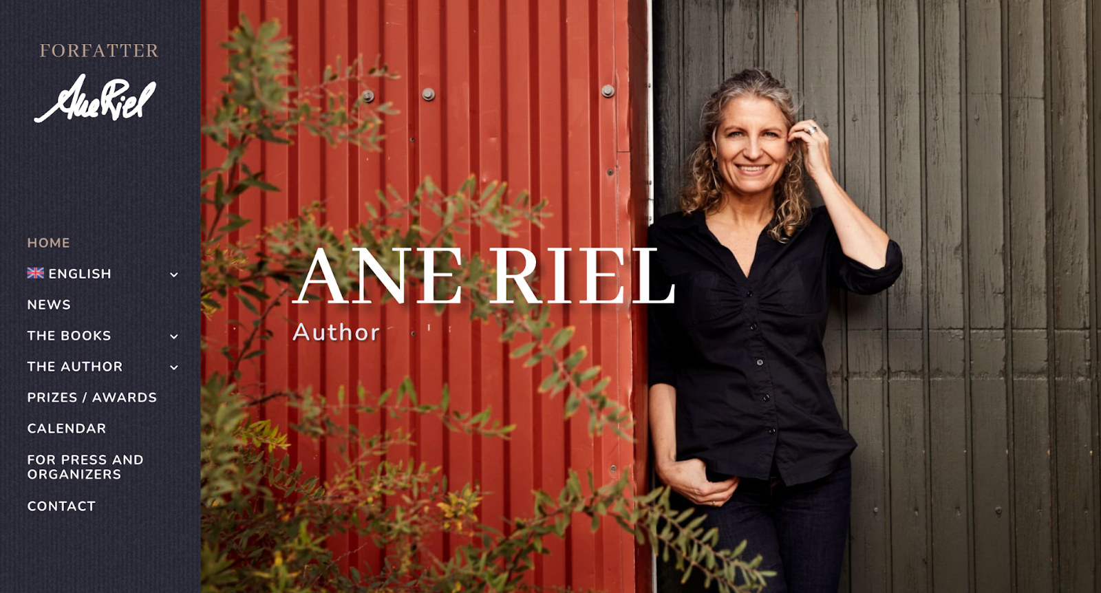 image of Ane Riel website