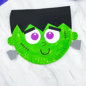 Paper Plate Frankenstein Craft