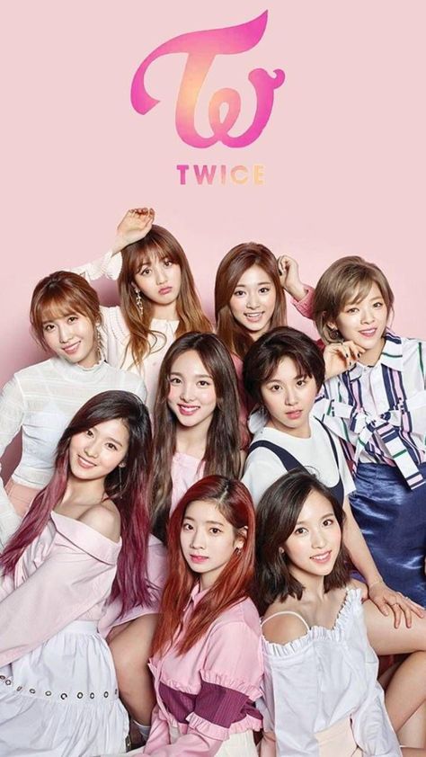 This contains an image of Twice members