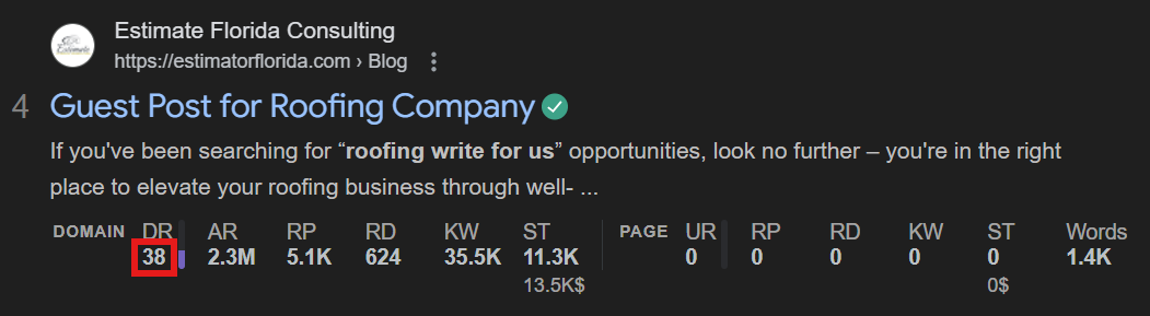 ahrefs domain rating
