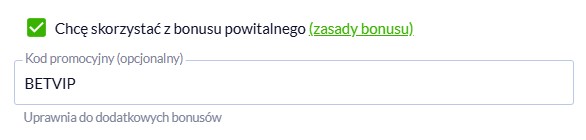 gdzie wpisać kod promocyjny forbet?