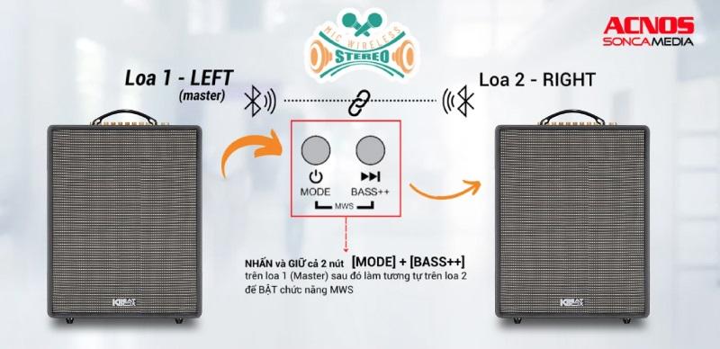 cs552 plus ghép đôi 2 loa