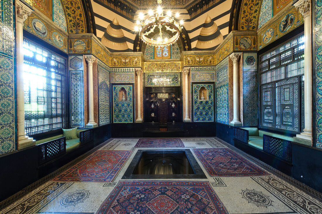 the inside of the Leighton House Museum in London