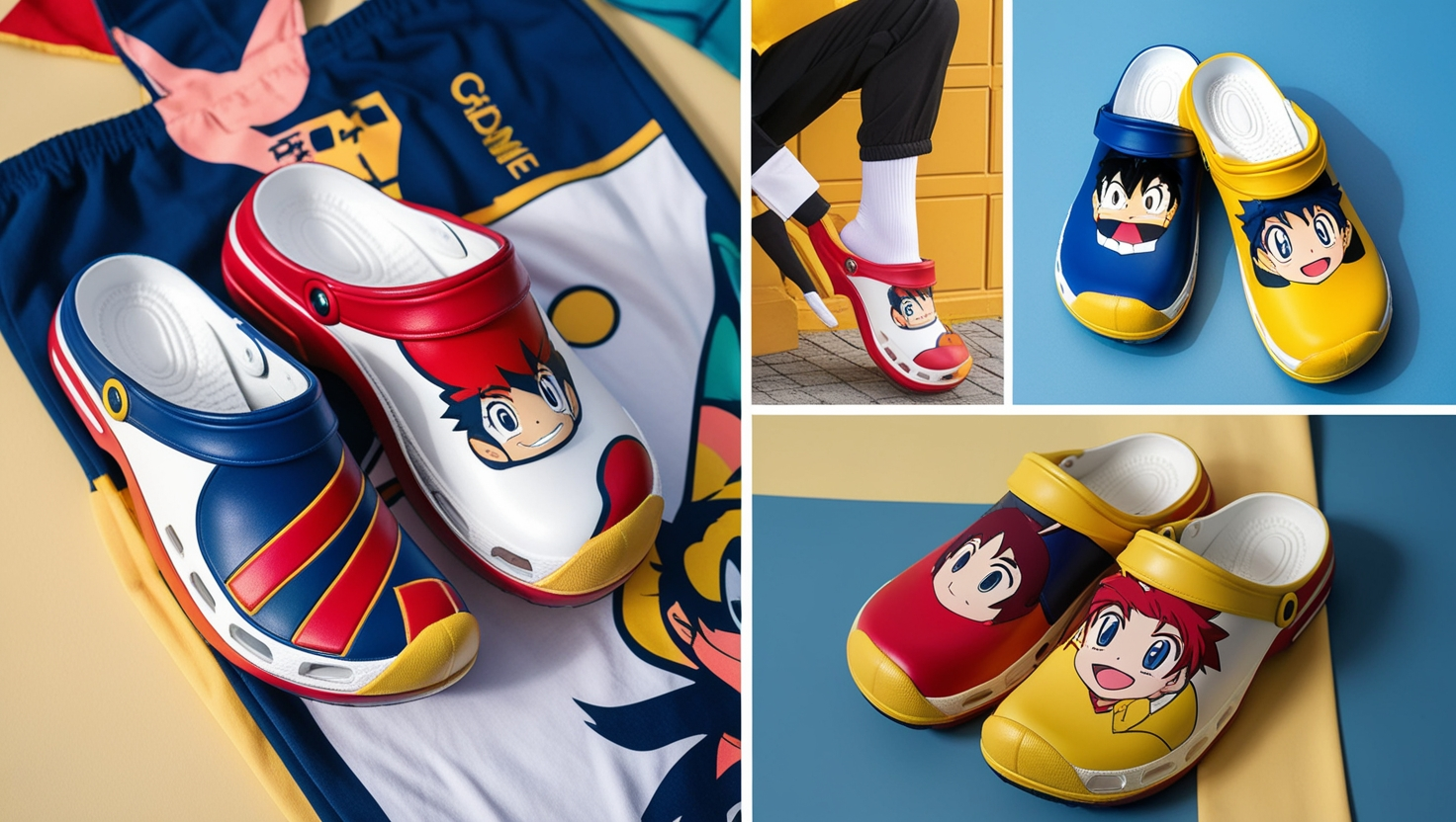 GDAMSTO Anime Cosplay Clogs with Socks Shoes Costume