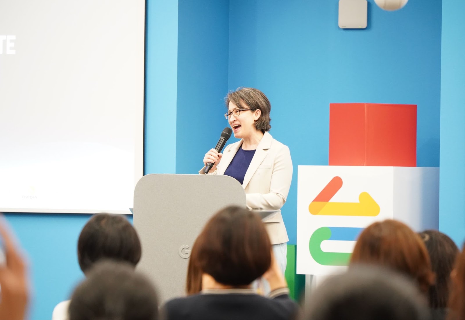 長期關心性別平權與人才培育的蕭美琴副總統於活動中鼓勵在科技領域持續耕耘的女性人才