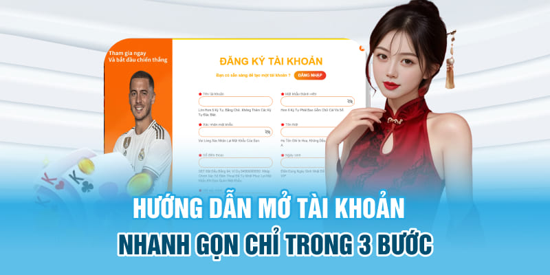 Hướng dẫn mở tài khoản nhanh gọn chỉ trong 3 bước