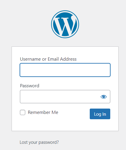 login to wordpress