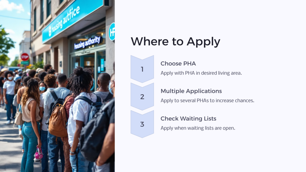 Section 8 Where to Apply infographic