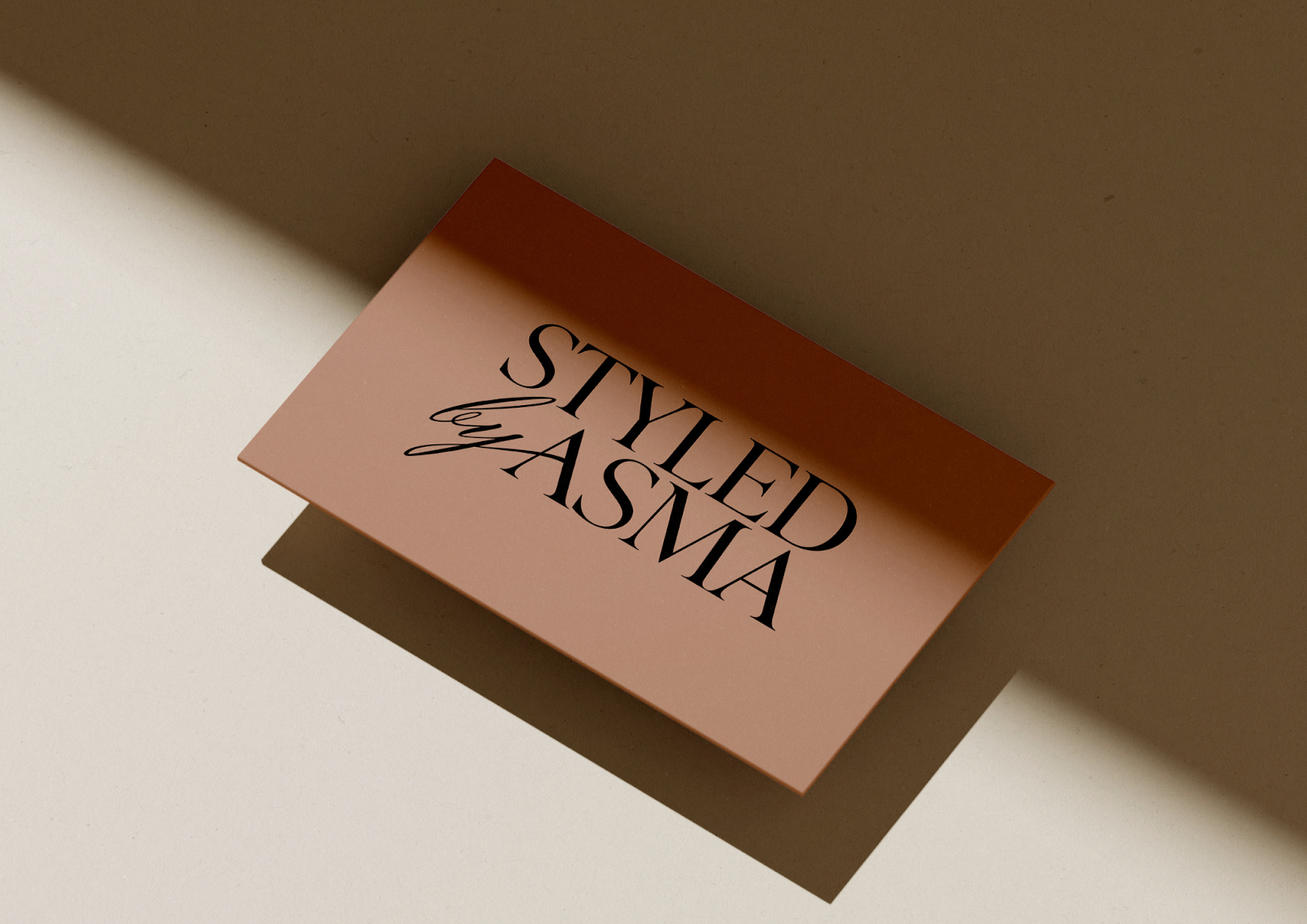 personal stylist business card mockup