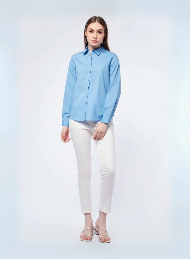 Executive Basic Long Sleeve Shirt Blue.