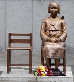 This contain a statue of Korean comfort women