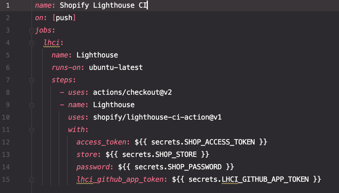 Surveiller les performances de votre thème Shopify avec les Github actions et Lighthouse - 3