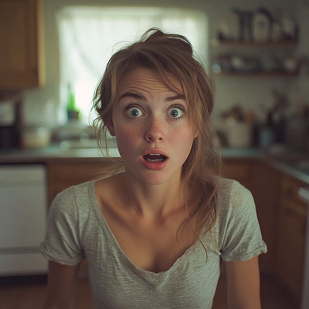 A shocked woman | Source: Midjourney